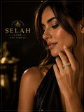 Gold Eternity Band Ring with CZ Stones with Zirconia| Selah Luxe