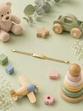 Gold Baby ID Bracelet – Cuban Link Chain | Selah Luxe