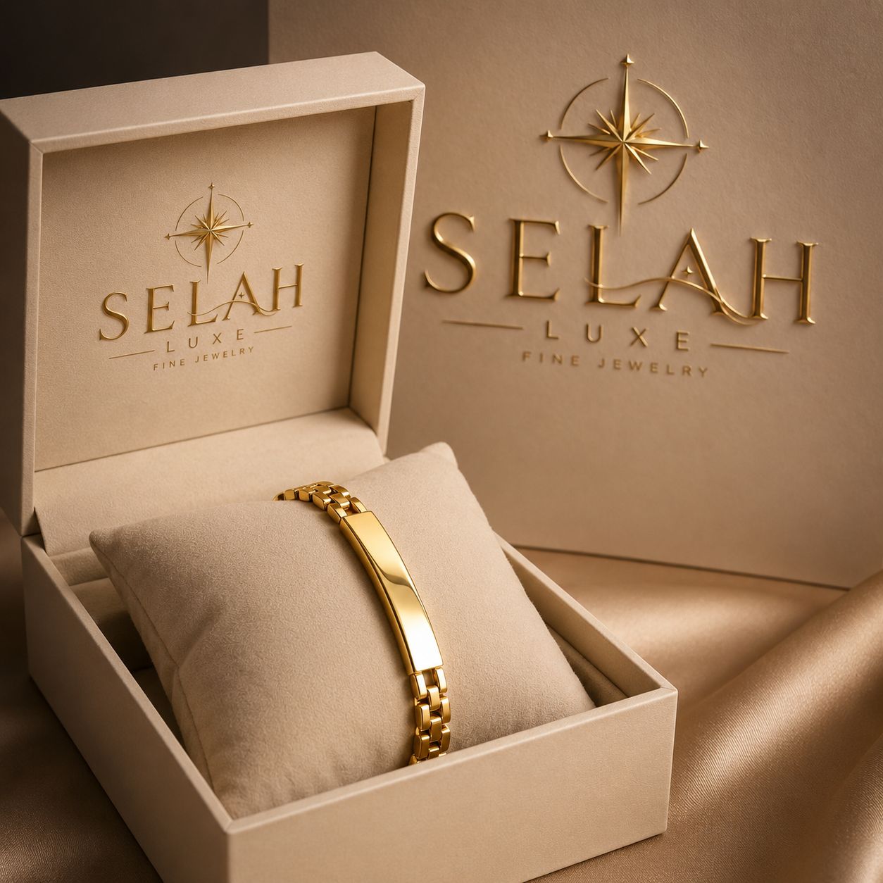 Elegance Gold-Filled ID Bracelet