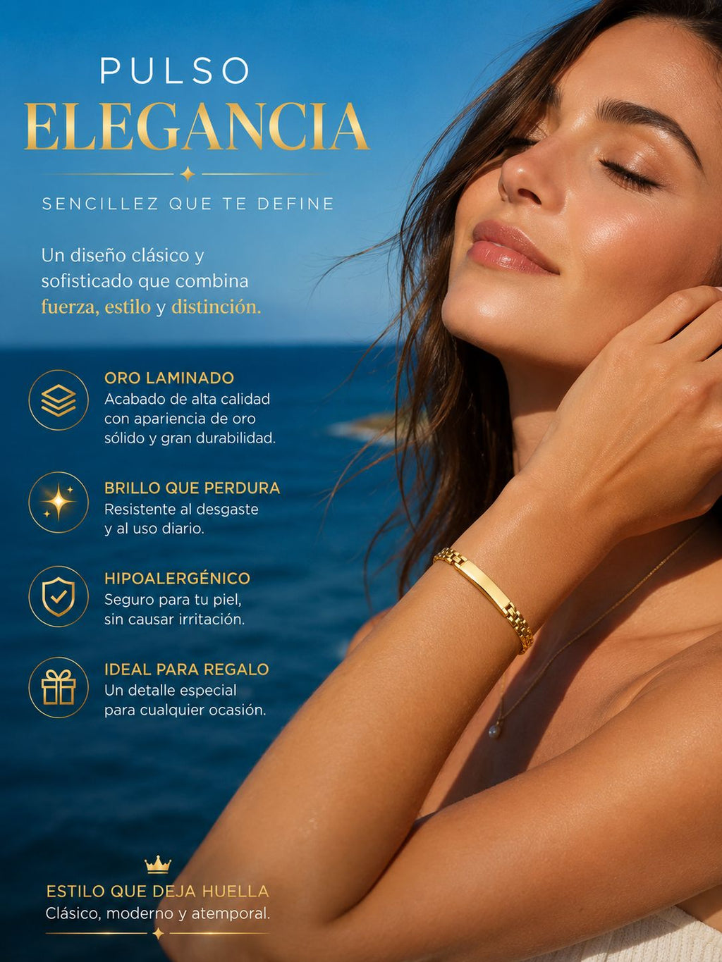 Elegance Gold-Filled ID Bracelet