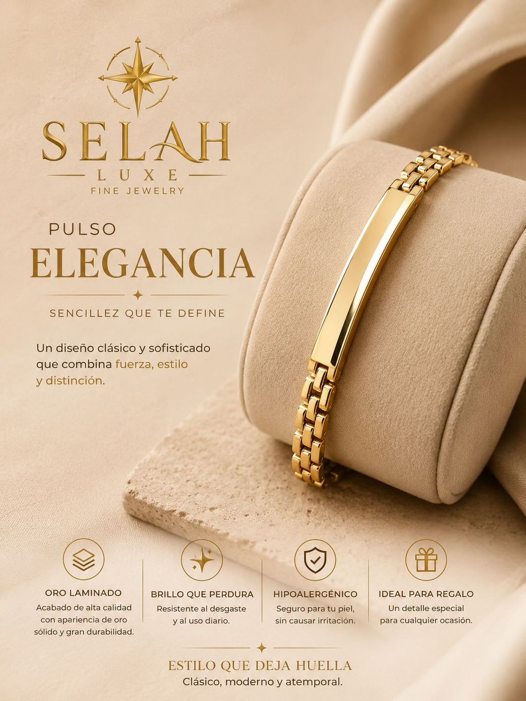 Elegance Gold-Filled ID Bracelet