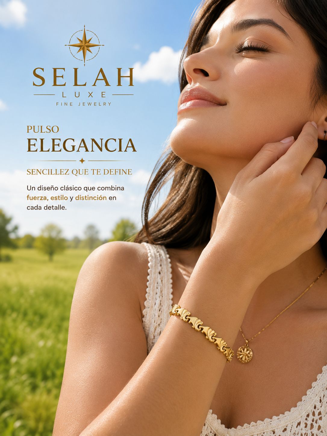 Selah Luxe / Elegance Gold-Filled Statement Bracelet
