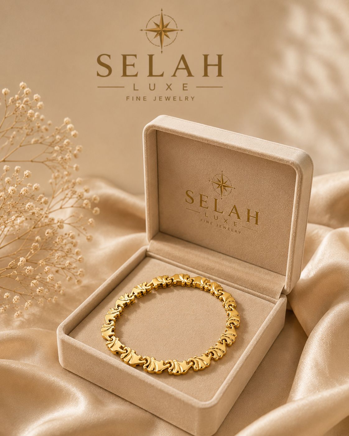 Selah Luxe / Elegance Gold-Filled Statement Bracelet