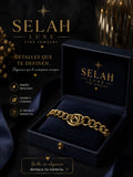 Selah Luxe / Gold-Plated Chunky Cuban Link Bracelet