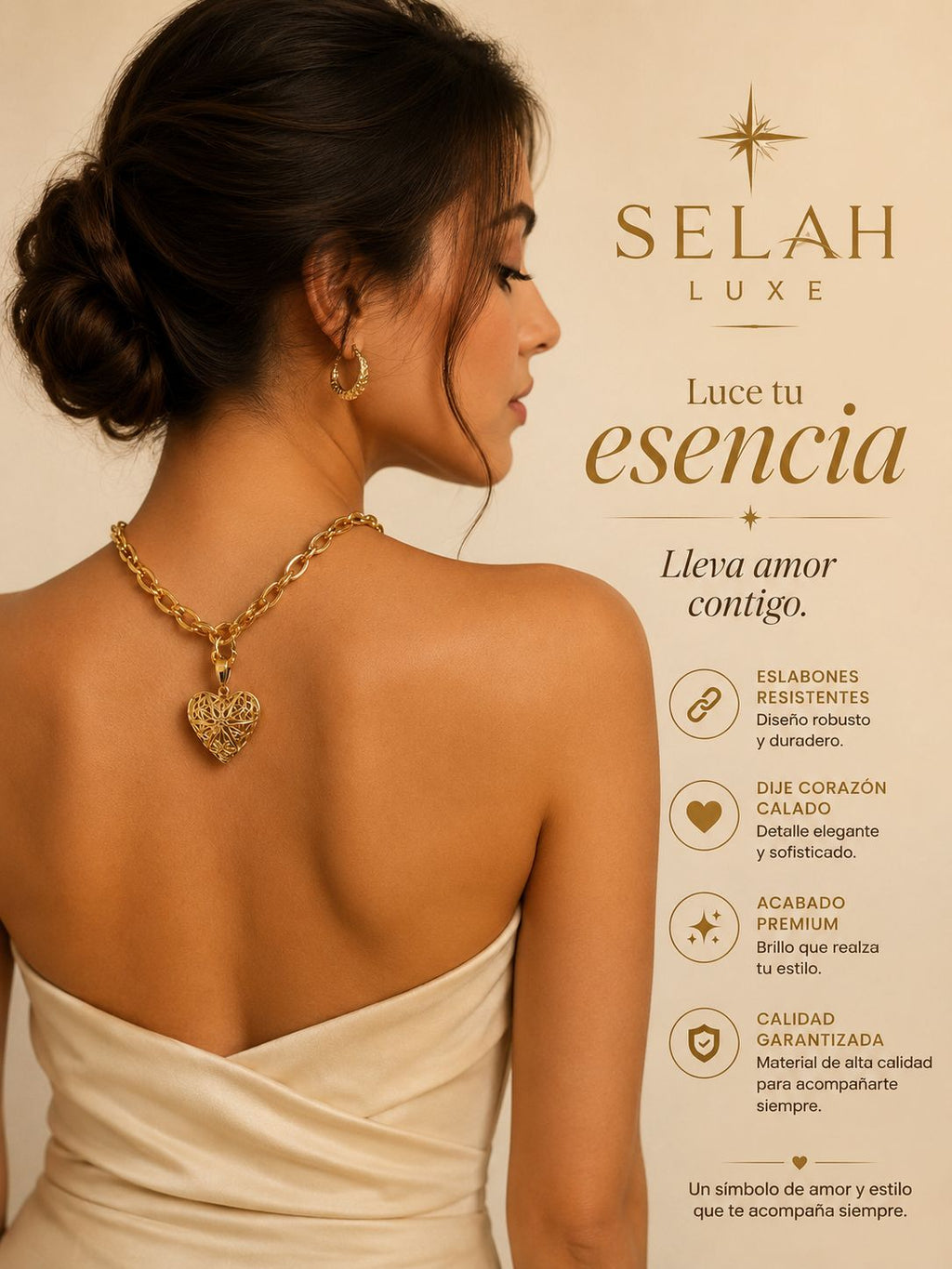 Heart Locket Chain Necklace — Opens to Hold a Photo | SELAH LUXE