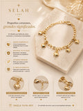 Five Hearts Charm Bracelet — Adjustable | SELAH LUXE