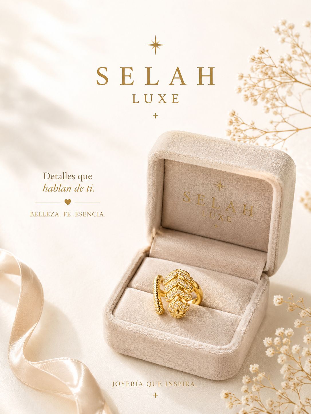 Gold Wrap Ring — Pavé Cubic Zirconia Statement | SELAH LUXE